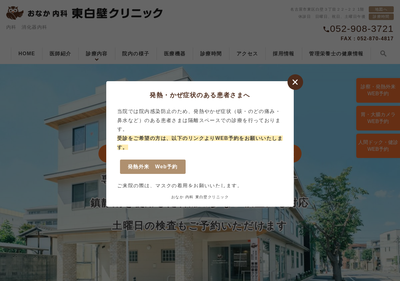 おなか 内科 東白壁クリニック 公式サイトTOPページ