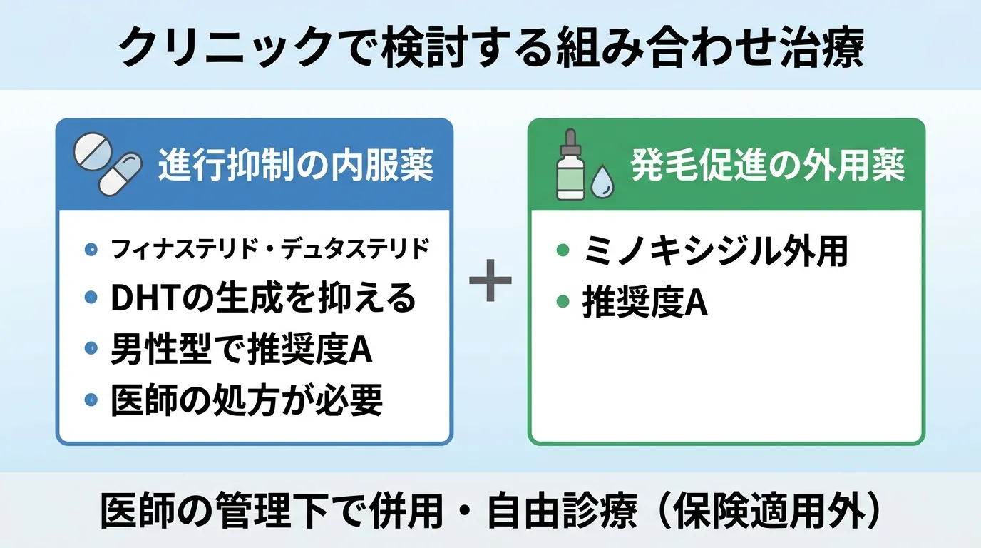 クリニックで検討する組み合わせ治療